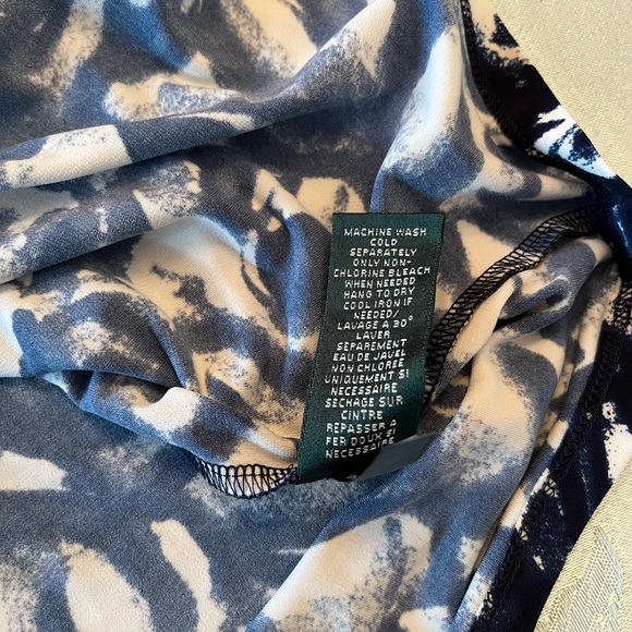 Lauren Ralph Lauren Faux Wrap Sheath Dress Size 12 - Picture 12 of 13